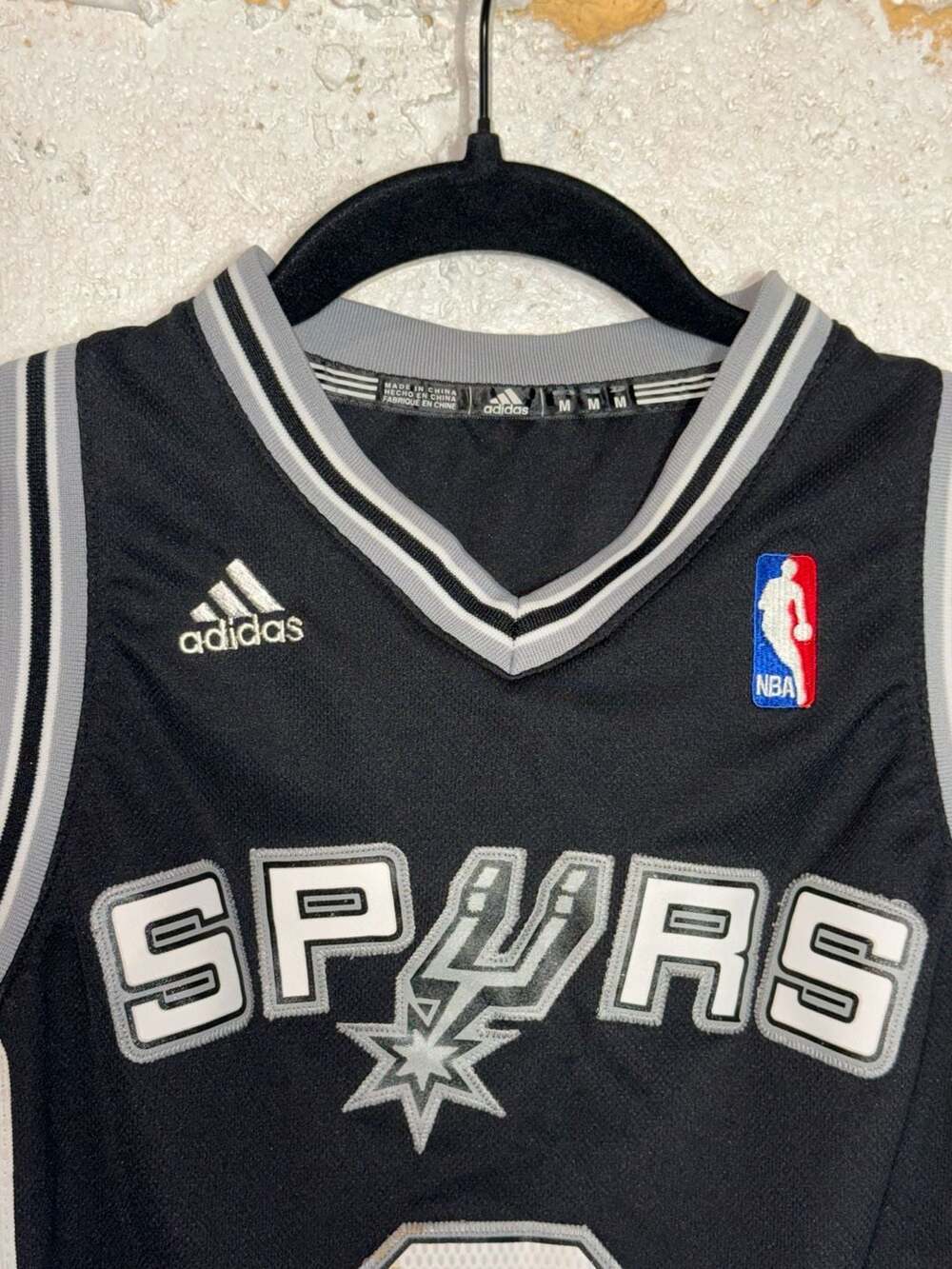 Adidas NBA San Antonio Spurs Tony Parker #9 Youth Medium Jersey Black - Picture 7 of 15